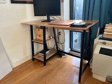 Mesa/escrivaninha de computador 43” com 2 prateleiras de armazenamento à esquerda ou direita para laptop comprar usado  Enviando para Brazil