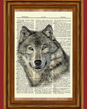 Wolf dictionary art for sale  Hernando