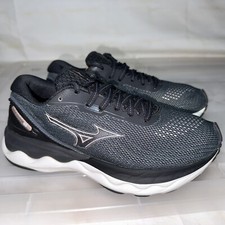 Tênis Feminino MIZUNO Wave Skyrise 3 Preto Tamanho EUA 6 #28982, usado comprar usado  Enviando para Brazil