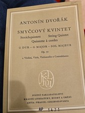 Antonin Dvorak Quinteto de Cordas G Major Op 77 Partitura de Estudo Violino Viola Violoncelo Baixo comprar usado  Enviando para Brazil