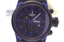 Usado, Invicta 0518 Russian 1959 relógio cronógrafo mergulhador pulseira de borracha preta azul e preto comprar usado  Enviando para Brazil