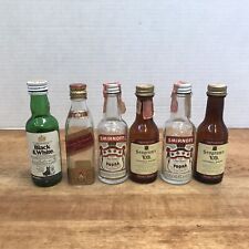 6 Mini Garrafa de Licor Vintage Atirador de Avião Smirnoff Seagram Johnnie Walker, usado comprar usado  Enviando para Brazil