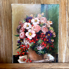 Tableau huile toile d'occasion  France
