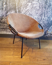Fauteuil circle vintage d'occasion  Champigneulles