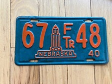 Placa de licença 1940 Nebraska Farm Trailer comprar usado  Enviando para Brazil