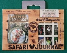 RARE Disney Animal Kingdom Safari Journal Wildlife Conservation w Stickers, New comprar usado  Enviando para Brazil
