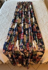 Par 2 de 3 - Painéis de cortina personalizados Ralph Lauren-esque 100”L par de padrão floral comprar usado  Enviando para Brazil