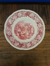 1950 Homer Laughlin Historical America 9,25" placa vermelha Betsy Ross primeira bandeira comprar usado  Enviando para Brazil