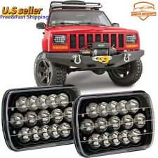 Faróis de LED selados feixe alto/baixo 5x7" 7x6 para Jeep Cherokee XJ 1984-2001 par comprar usado  Enviando para Brazil