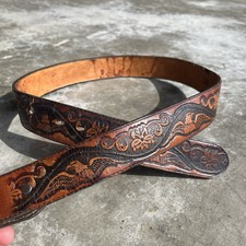 Vintage tooled brown for sale  Imperial