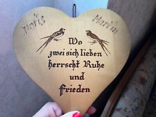 Wanddekoration spruch holzherz gebraucht kaufen  Fürth