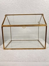 Glass brass terrarium d'occasion  Expédié en Belgium