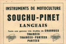 Publicité ancienne souchu d'occasion  France