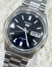 Vintage Original Seiko 5 Relógio Automático Mostrador Azul Masculino Japão 7009-8762, usado comprar usado Vintage Original Seiko 5 Relógio Automático Mostrador Azul Masculino Japão 7009-8762, usado comprar usado  Enviando para Brazil