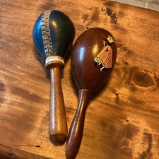 Vintage maracas wooden for sale  CLECKHEATON