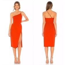 Vestido Midi Lovers & Friends Lazo Um Ombro Tamanho Pequeno 2-4 em Laranja Sangue comprar usado  Enviando para Brazil