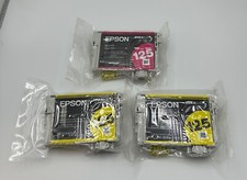 Usado, 3 EPSON 125 DURABRITE ULTRA CARTUCHO DE TINTA COR AMARELO MAGENTA POSSIVELMENTE RECARREGADO comprar usado  Enviando para Brazil