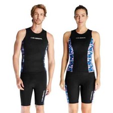 Terno de mergulho 2 mm corpo dividido terno de mergulho quente colete feminino surf calças de natação comprar usado  Enviando para Brazil