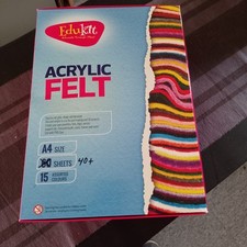 Acrylic felt sheets for sale  AXMINSTER