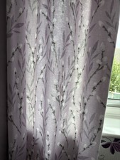 Lilac lined curtains for sale  LLANDUDNO