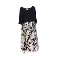 Vestido longo floral Alex Evenings feminino 24W bainha frisada festa formal evento gala comprar usado  Enviando para Brazil