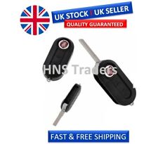 Usado, NOVO para Fiat 500 Panda Punto Bravo 3 Botões Controle Remoto Flip Key Fob Case + LOGO A45 comprar usado  Enviando para Brazil