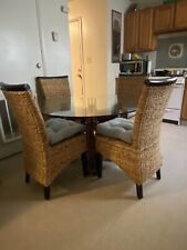 Glass table chairs for sale  Graniteville