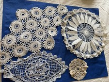 Assorted lace doilies for sale  LONDON