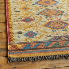 Tapete Kilim lã juta corredor tecido à mão tapete vintage tapetes de área oriental vintage comprar usado  Enviando para Brazil