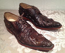 SAPATOS MASCULINOS PELE DE CROCODILO GENUÍNO COURO JACARÉ 100% (sapatos feitos à mão), usado comprar usado  Enviando para Brazil