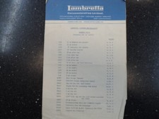 Lambretta service bulletin for sale  ST. IVES