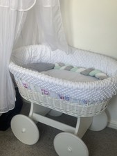 White wicker wheels for sale  DUNSTABLE