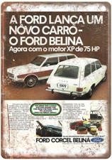 Placa de metal vintage 1972 Ford Corcel Belina aparência retrô anúncio A8113 comprar usado  Enviando para Brazil