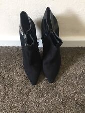 Womens black faux for sale  DAGENHAM