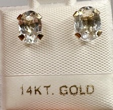 Novos brincos pushback ovais de ouro amarelo 14k com 7 mm criados em laboratório comprar usado  Enviando para Brazil