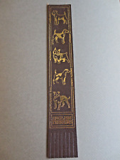 Leather bookmark dogs for sale  NORWICH