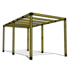 Pergola moderna 07x2 usato  Padova