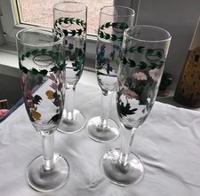 Portmeirion champagne flutes for sale  NORTH BERWICK