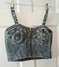 Denim bustier zip for sale  Palatka