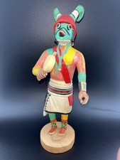 Hopi Two Horn “Alosaka” Kachina / Katsina por First Mesa Carver Elliott Adams comprar usado  Enviando para Brazil