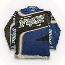 Vintage Anos 90 Fox Racing Estampa Total Motocross Mock Neck 1997 Tamanho XL 23x31 comprar usado  Enviando para Brazil