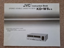 JVC KD-W5 podwójna kaseta instrukcja lat 80. na sprzedaż  Wysyłka do Poland
