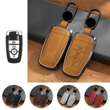 Capa chaveiro de carro liga de alumínio couro para Ford Mondeo F-150 F-250 Focus comprar usado  Enviando para Brazil