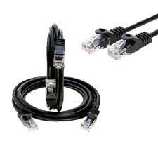 LOTE de vários pacotes CAT6 Ethernet Patch Cord RJ45 LAN cabo de rede preto 1,5 pés a 20 pés, usado comprar usado  Enviando para Brazil