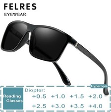 Óculos de sol masculino leitura quadrada leitores presbiopicos coloridos óculos de sombra externa   comprar usado  Enviando para Brazil