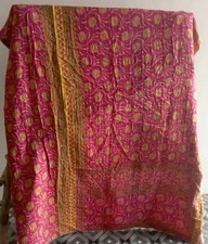 Conjunto de ropa de cama con colcha india para decoración del hogar vintage segunda mano  Embacar hacia Mexico