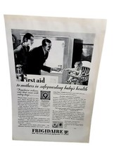Usado, 1929 Frigidaire primeiros socorros para mães bebê geladeira impressão vintage anúncio antigo comprar usado  Enviando para Brazil