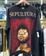 Camiseta Sepultura estilo retrô manga curta preta unissex reimpressão KH14866 comprar usado  Enviando para Brazil