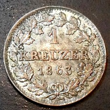 Bayern kreuzer 1863 gebraucht kaufen  Deutschland