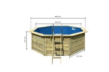 Karibu pool komplett gebraucht kaufen  Schwarzenberg